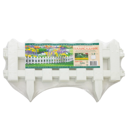 Ограждение "Палисадник"белый 1,9м