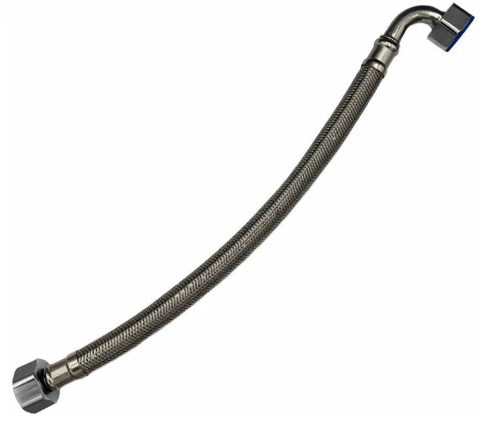 Подводка для воды ДТРД Гигант 0,6м 1/2" гайка-гайка угол 90 EPDM в оплетке