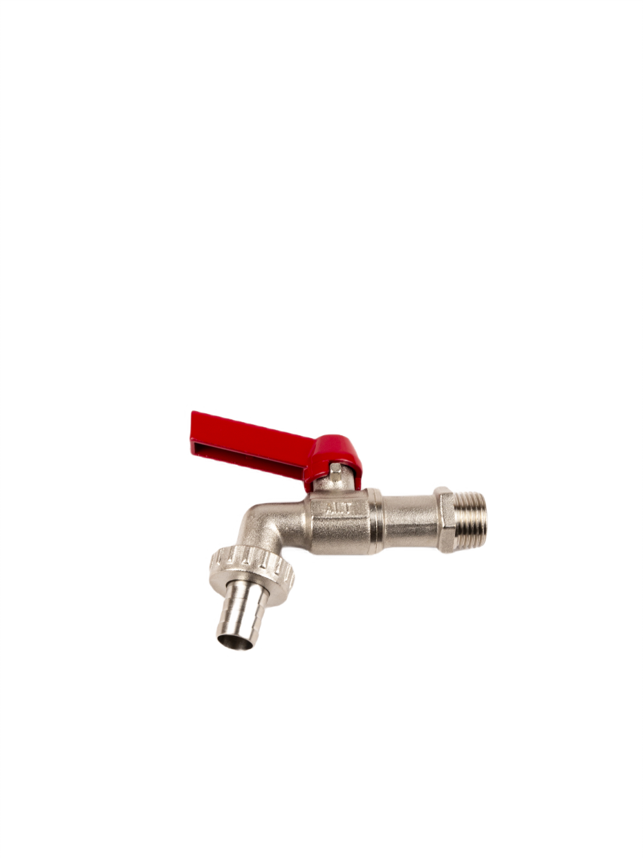 Кран шаровой поливочный с латунным штуцером 1/2"