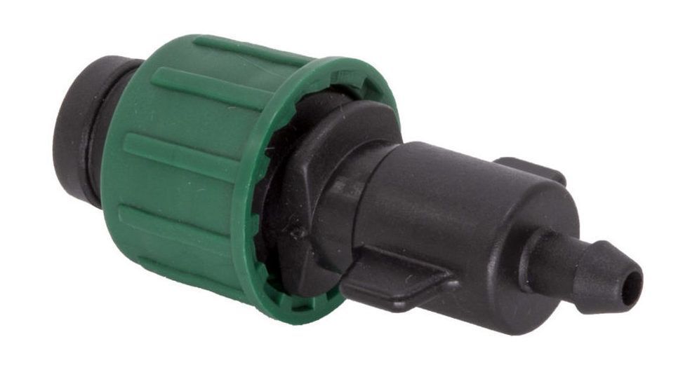 Старт-коннектор ленты капельного полива в сборе для трудки ПНД (упаковка 10шт.)