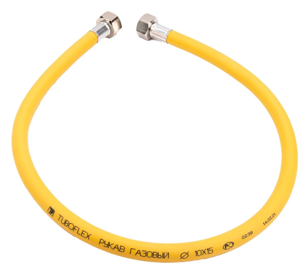 Подводка для газа ПВХ 1/2" Г/Г 1,0 м (125 шт) Tuboflex